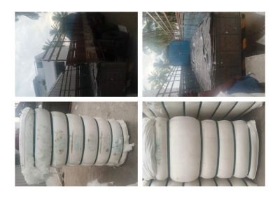 WATER AFFECTED STOCK OF POLYESTER STAPLE DURING TRANSIT APPROX. 24,164.90 KGS.